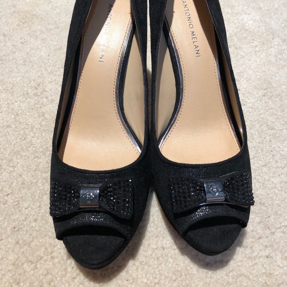ANTONIO MELANI - Crystal Bow Heels - WORN ONCE!